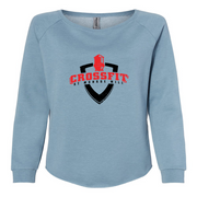 Womens 2X-Large MISTY_BLUE CrewNeck