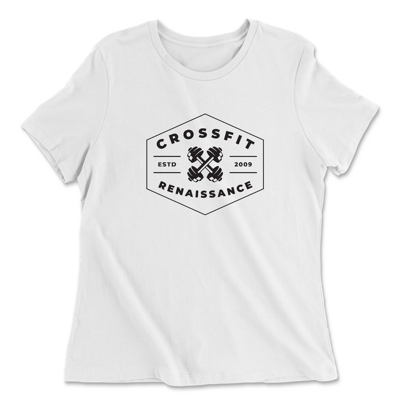 Womens 2X-Large WHITE Relaxed Jersey T-Shirt