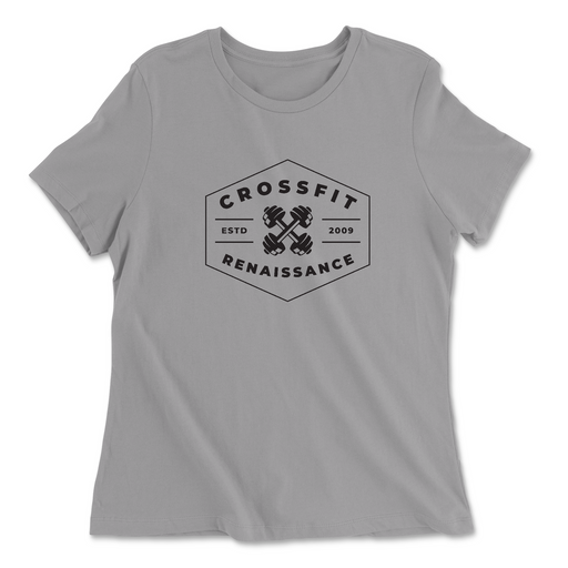 Womens 2X-Large SOLID_ATHLETIC_GREY Relaxed Jersey T-Shirt