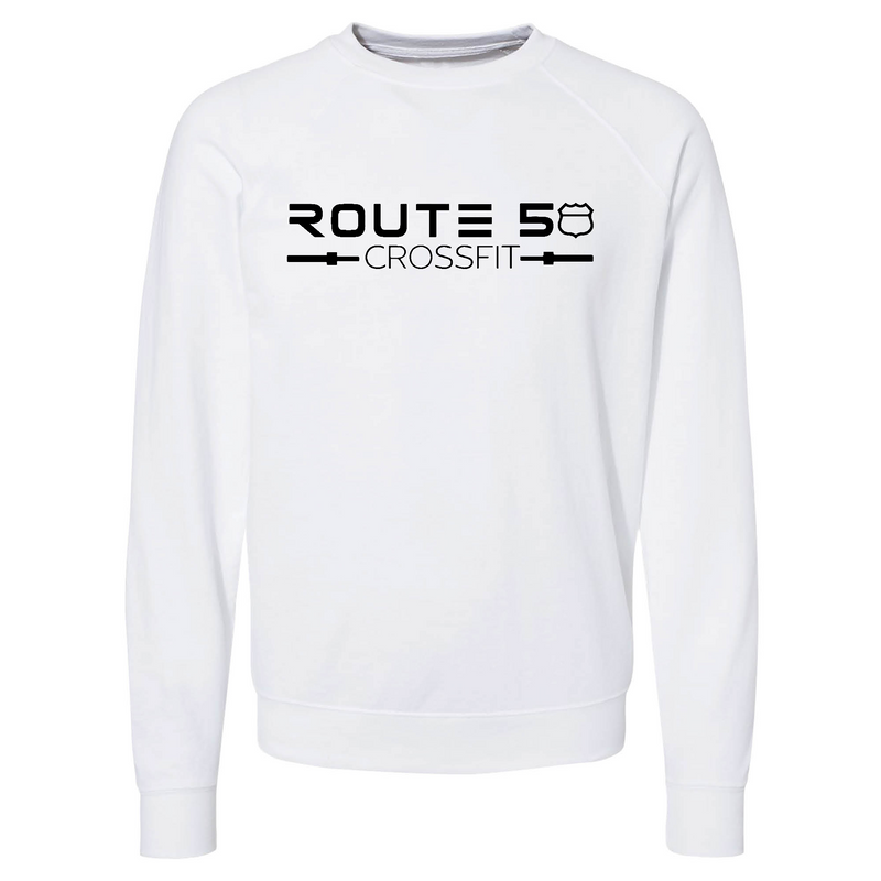 Mens 2X-Large WHITE CrewNeck