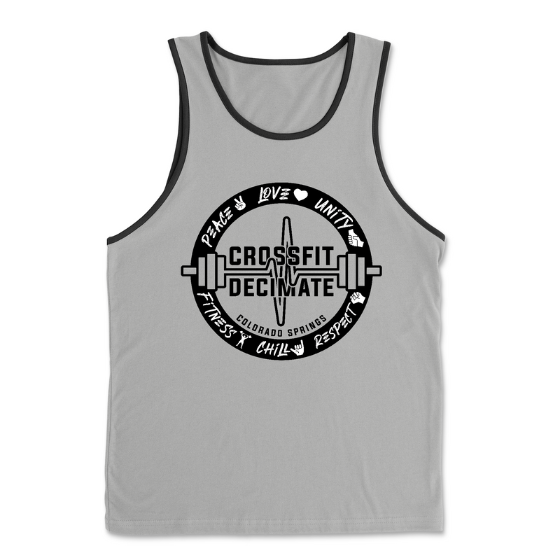 Mens 2X-Large HEATHER_GRAY Tank Top