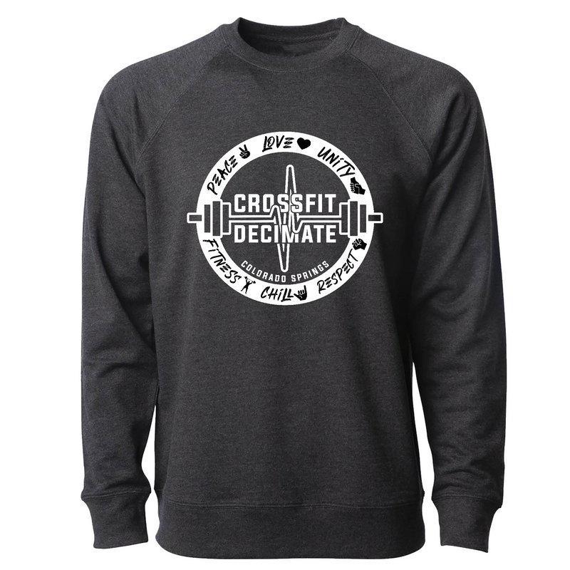 Mens 2X-Large CHARCOAL_HEATHER CrewNeck