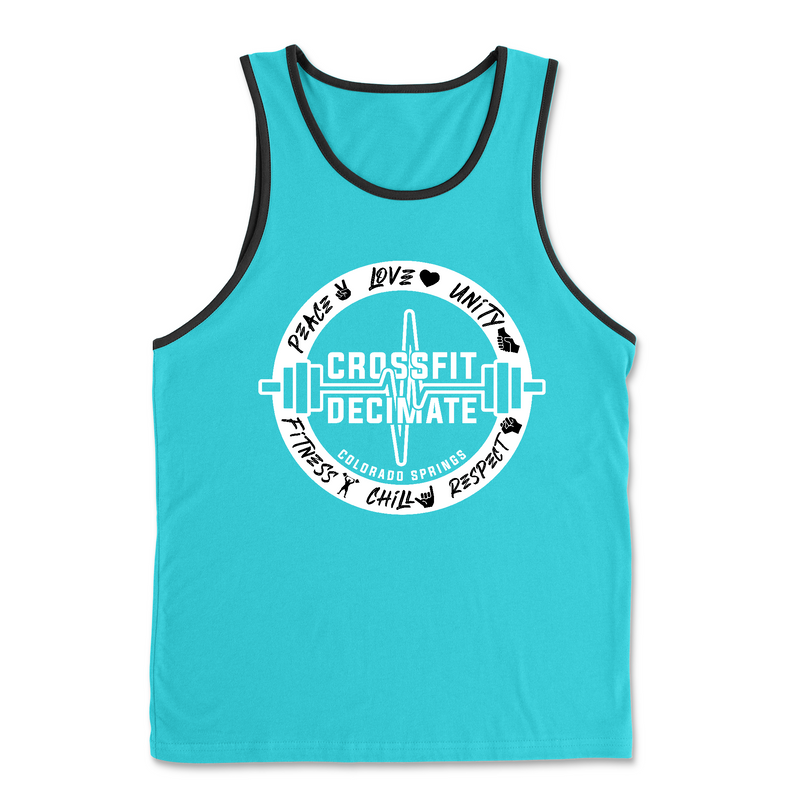 Mens 2X-Large TAHITI_BLUE Tank Top