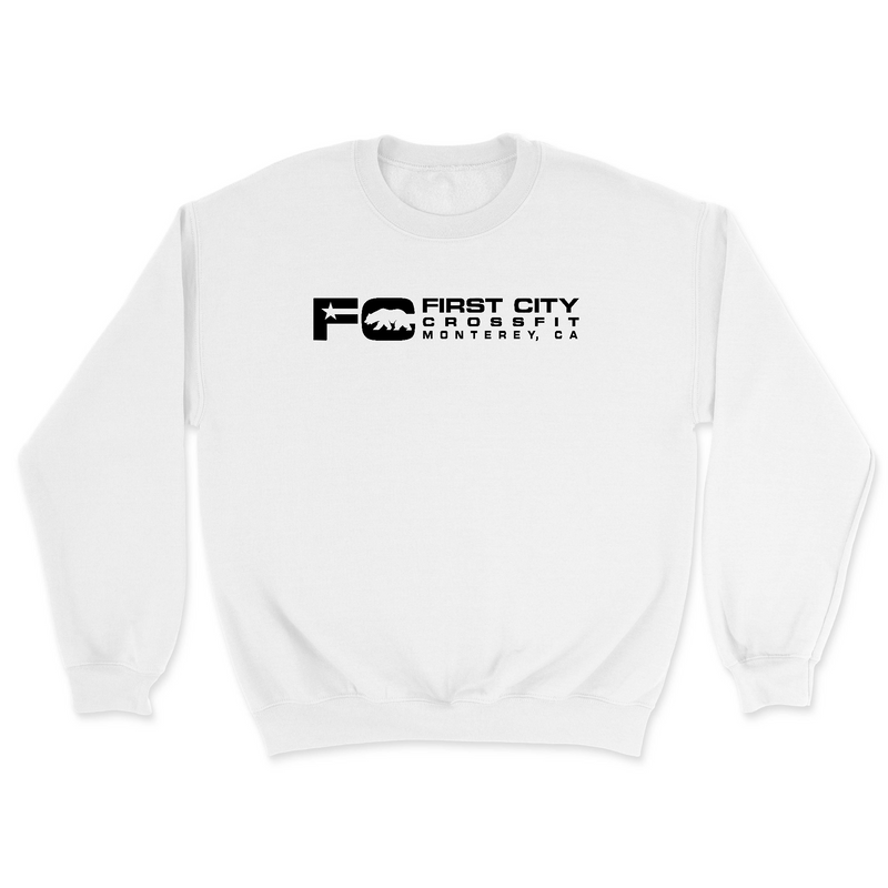 Mens 2X-Large WHITE Midweight Sweatshirt