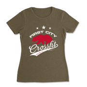 Womens 2X-Large MILITARY_GREEN T-Shirt