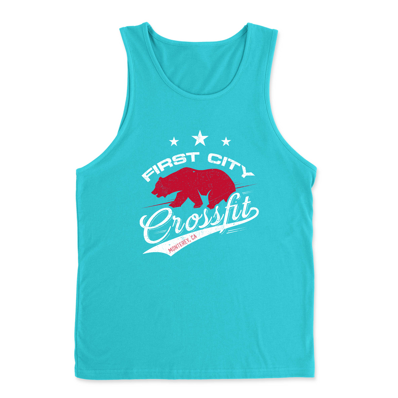 Mens 2X-Large TAHITI_BLUE Tank Top