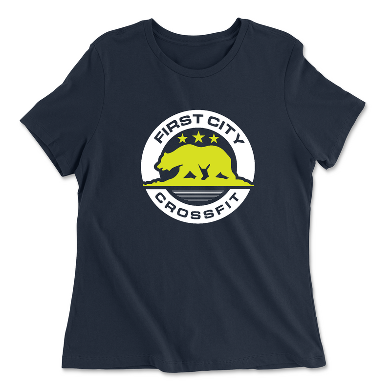 Womens 2X-Large NAVY Relaxed Jersey T-Shirt