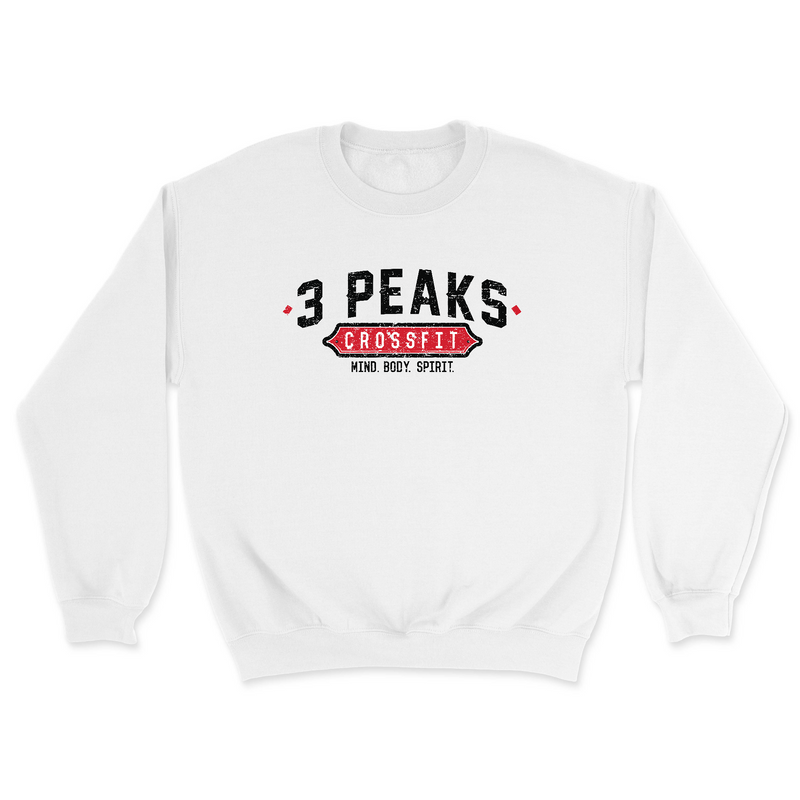Mens 2X-Large WHITE Midweight Sweatshirt