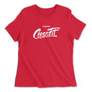 Womens 2X-Large RED Relaxed Jersey T-Shirt