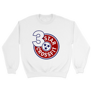 Mens 2X-Large WHITE Midweight Sweatshirt