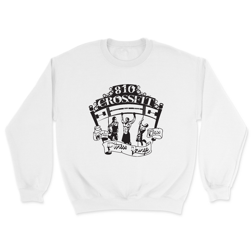 Mens 2X-Large WHITE Midweight Sweatshirt