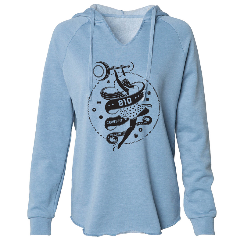 Womens 2X-Large MISTY_BLUE Hoodie