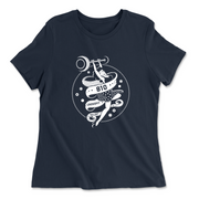 Womens 2X-Large NAVY Relaxed Jersey T-Shirt