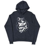 Mens 2X-Large NAVY_HEATHER Hooded T-Shirt