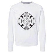 Mens 2X-Large WHITE CrewNeck