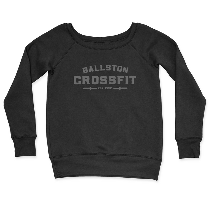 Womens 2X-Large BLACK CrewNeck