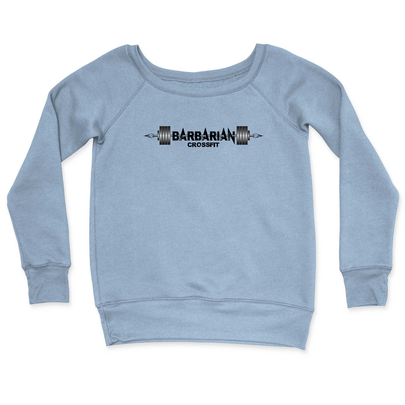 Womens 2X-Large MISTY_BLUE CrewNeck
