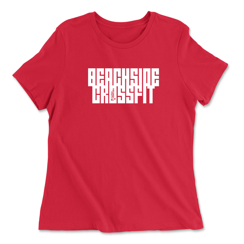 Womens 2X-Large RED Relaxed Jersey T-Shirt