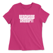 Womens 2X-Large BERRY Relaxed Jersey T-Shirt
