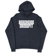 Mens 2X-Large NAVY_HEATHER Hooded T-Shirt