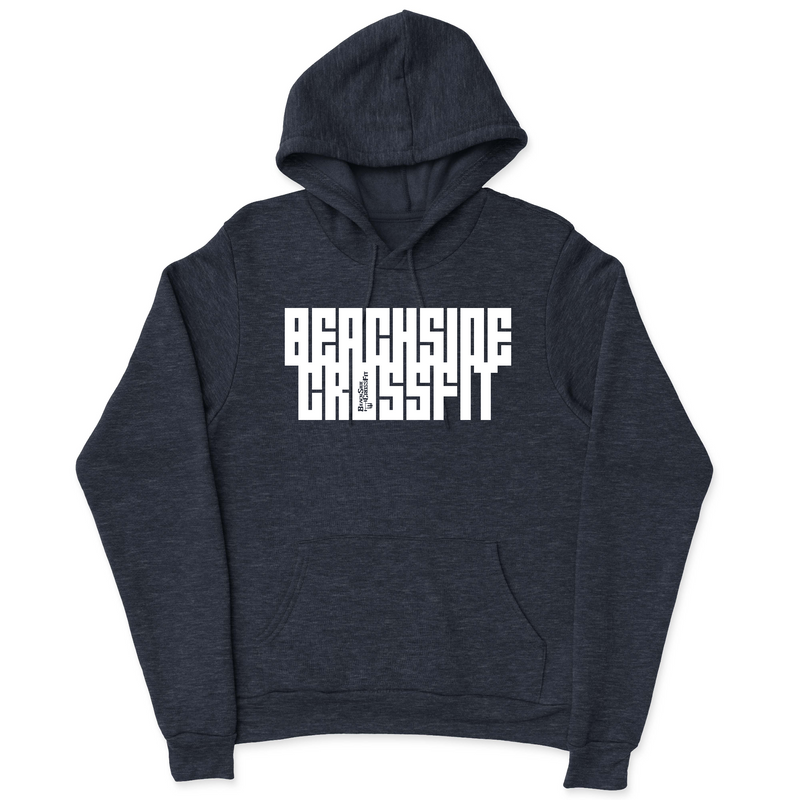 Mens 2X-Large NAVY_HEATHER Hooded T-Shirt