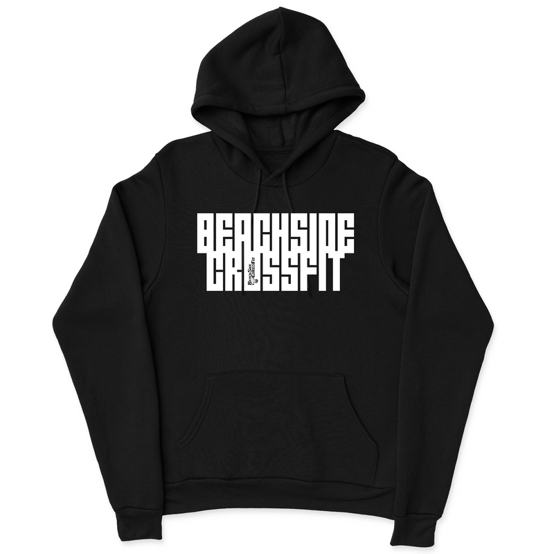 Mens 2X-Large BLACK Hooded T-Shirt