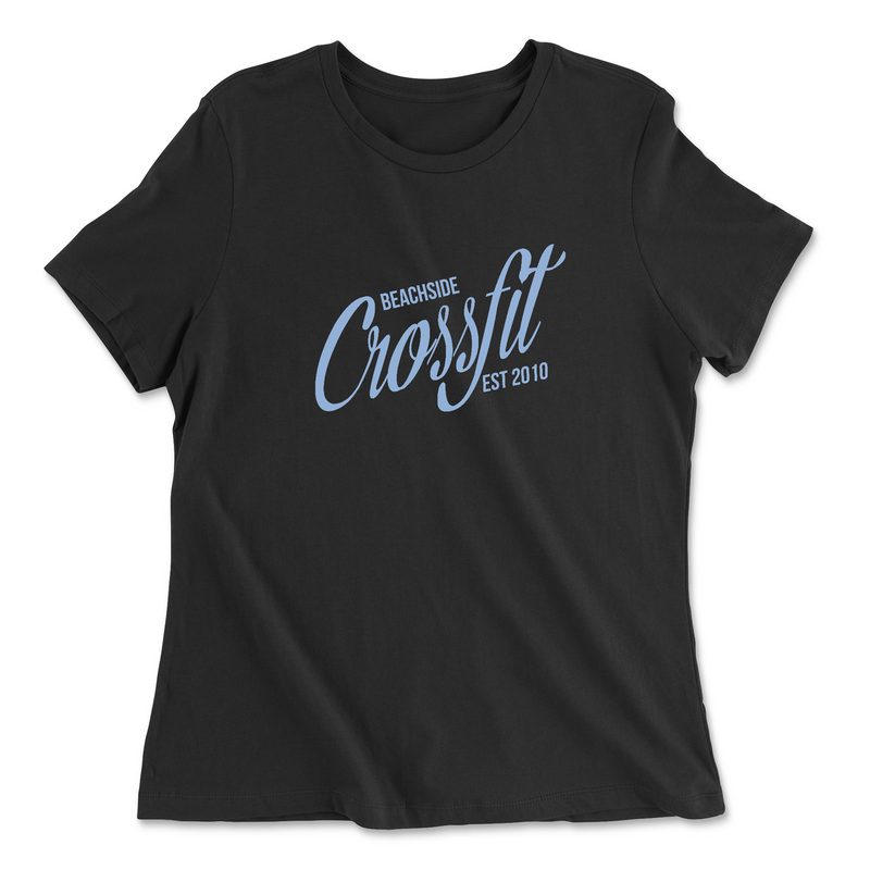 Womens 2X-Large BLACK Relaxed Jersey T-Shirt
