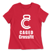 Womens 2X-Large RED Relaxed Jersey T-Shirt