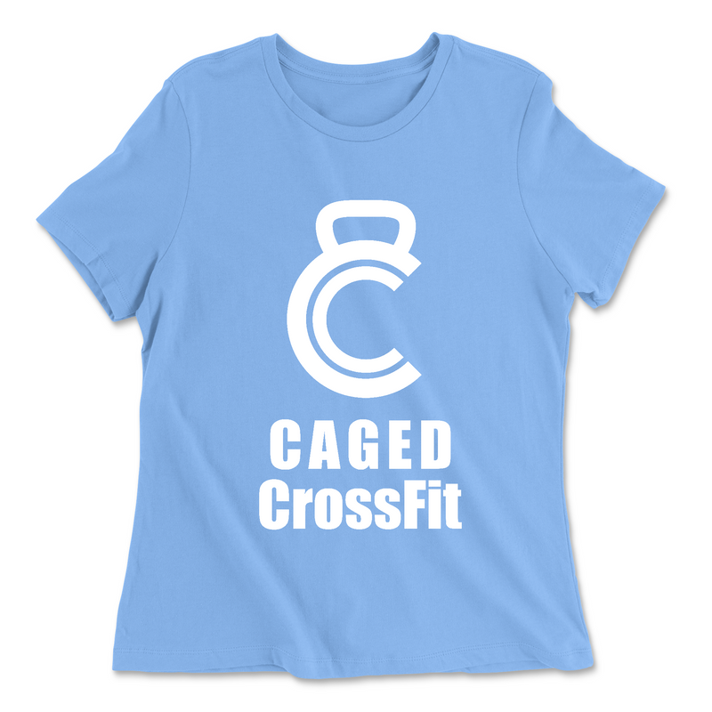 Womens 2X-Large CAROLINA_BLUE Relaxed Jersey T-Shirt