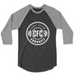 Mens 2X-Large VINTAGE_SMOKE_GRAPHITE_HEATHER 3/4 Sleeve