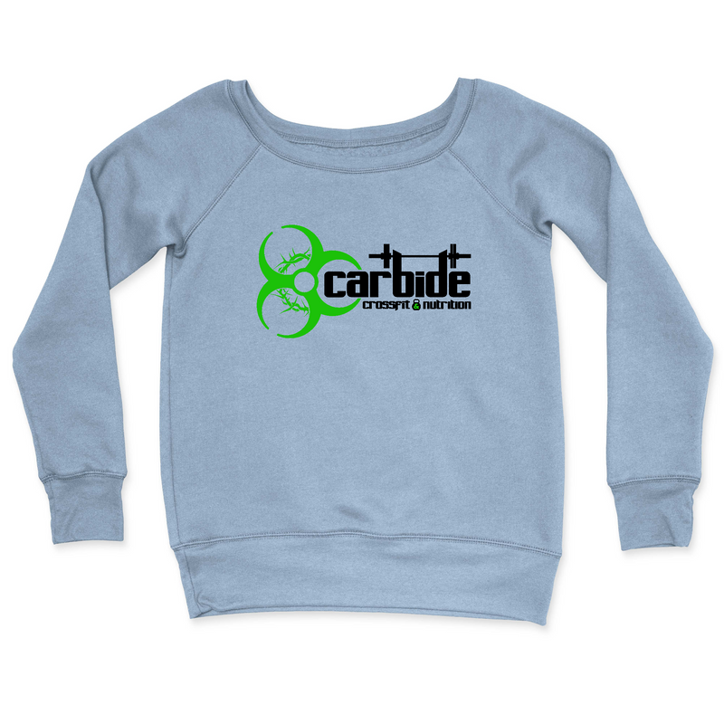 Womens 2X-Large MISTY_BLUE CrewNeck