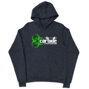Mens 2X-Large NAVY_HEATHER Hooded T-Shirt