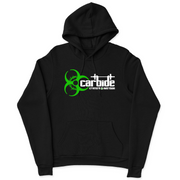Mens 2X-Large BLACK Hooded T-Shirt