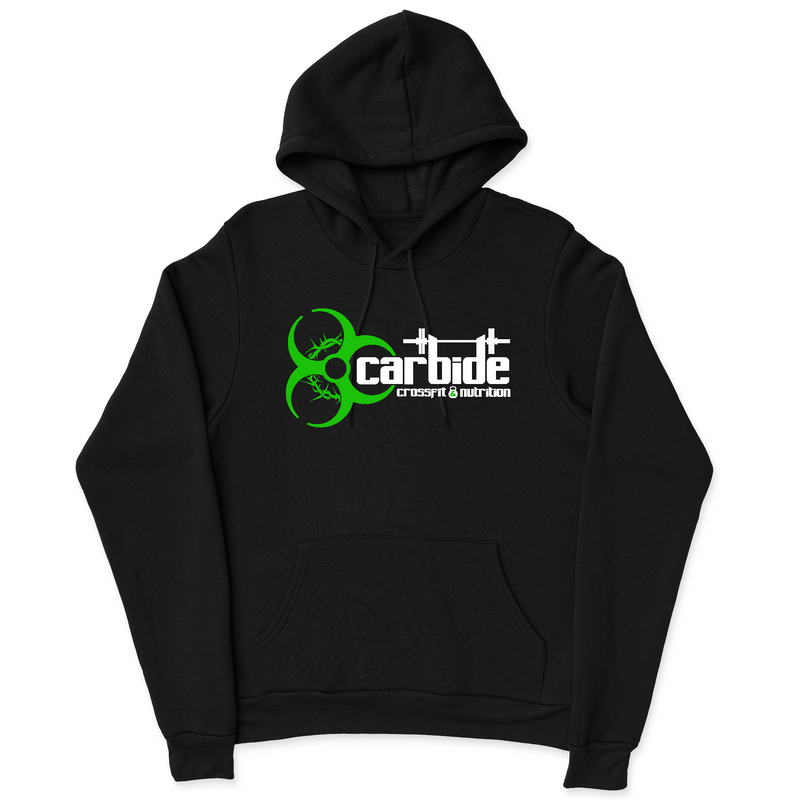Mens 2X-Large BLACK Hooded T-Shirt