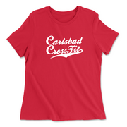 Womens 2X-Large RED Relaxed Jersey T-Shirt
