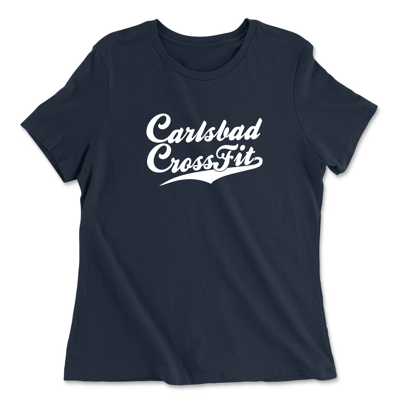 Womens 2X-Large NAVY Relaxed Jersey T-Shirt