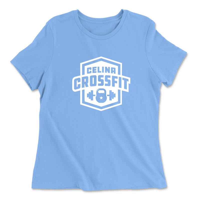 Womens 2X-Large CAROLINA_BLUE Relaxed Jersey T-Shirt
