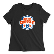 Womens 2X-Large BLACK Relaxed Jersey T-Shirt