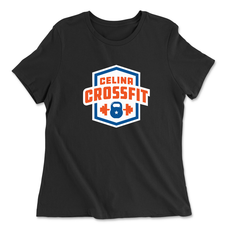 Womens 2X-Large BLACK Relaxed Jersey T-Shirt