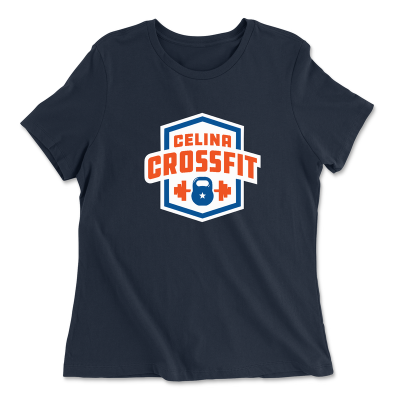 Womens 2X-Large NAVY Relaxed Jersey T-Shirt
