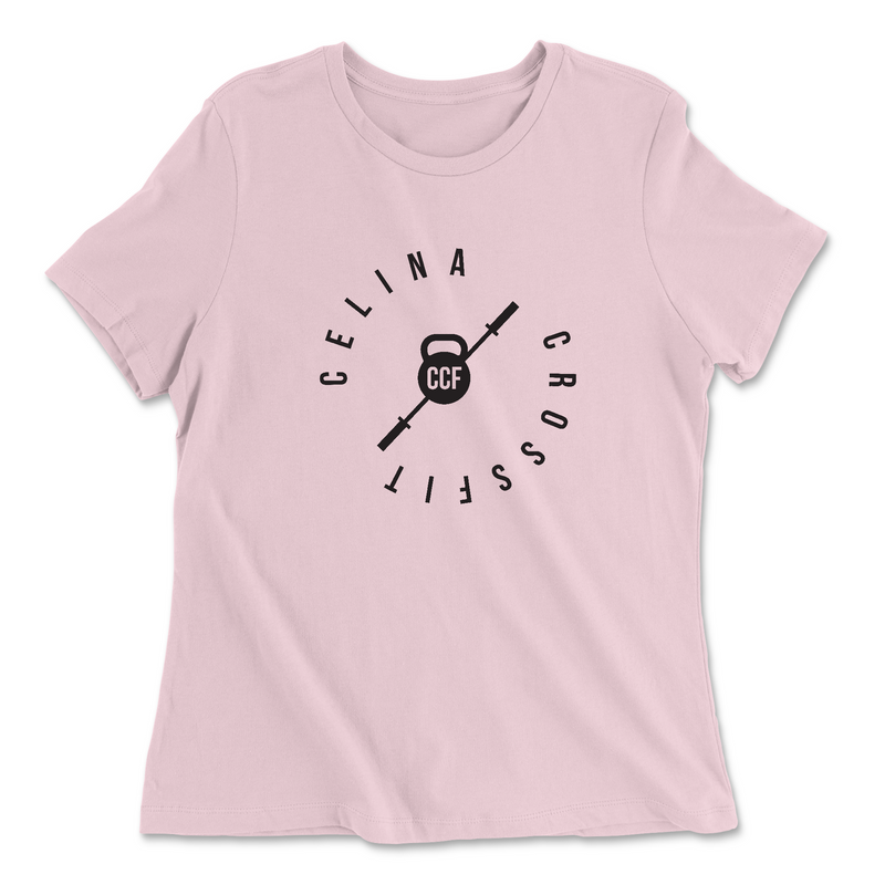 Womens 2X-Large PINK Relaxed Jersey T-Shirt