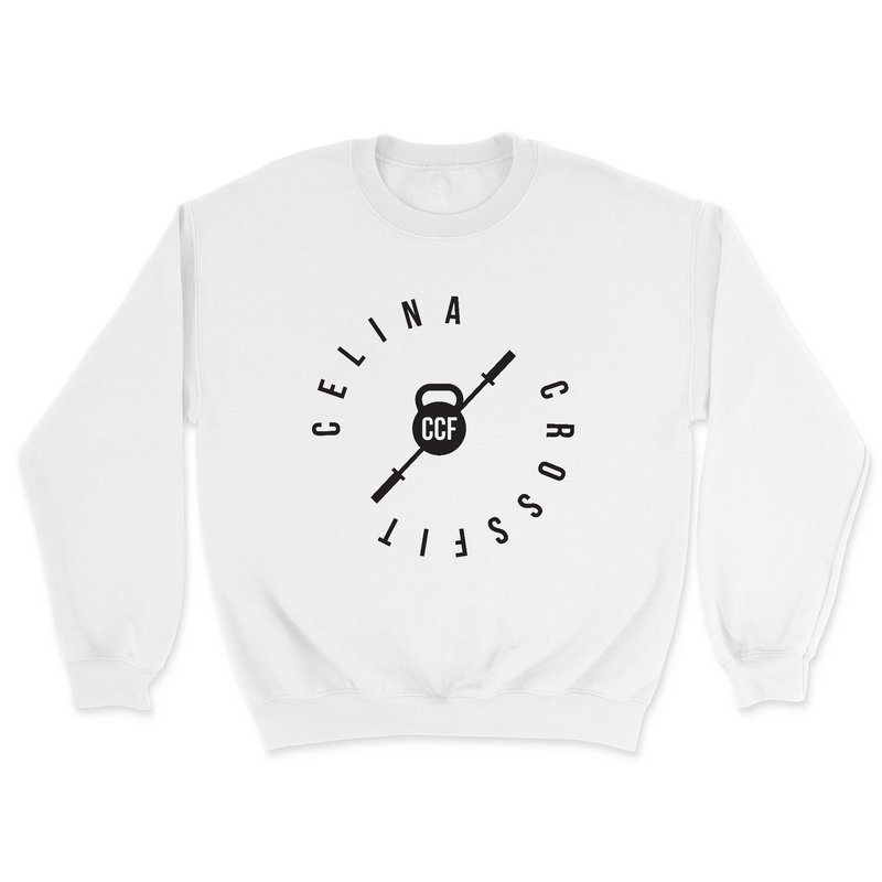 Mens 2X-Large WHITE Midweight Sweatshirt