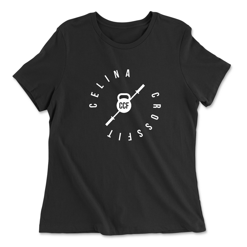 Womens 2X-Large BLACK Relaxed Jersey T-Shirt