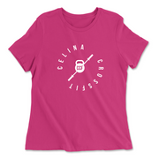 Womens 2X-Large BERRY Relaxed Jersey T-Shirt