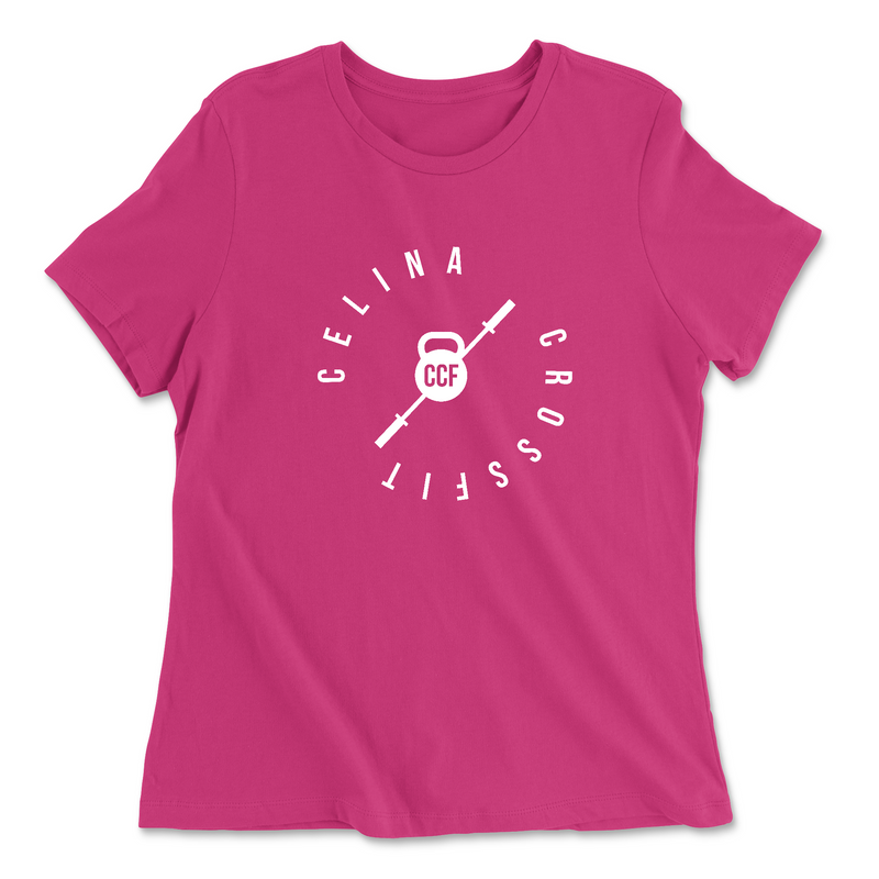 Womens 2X-Large BERRY Relaxed Jersey T-Shirt