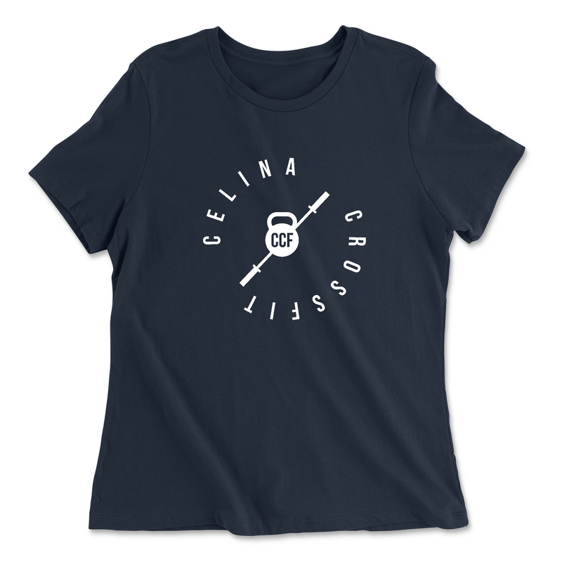 Womens 2X-Large NAVY Relaxed Jersey T-Shirt
