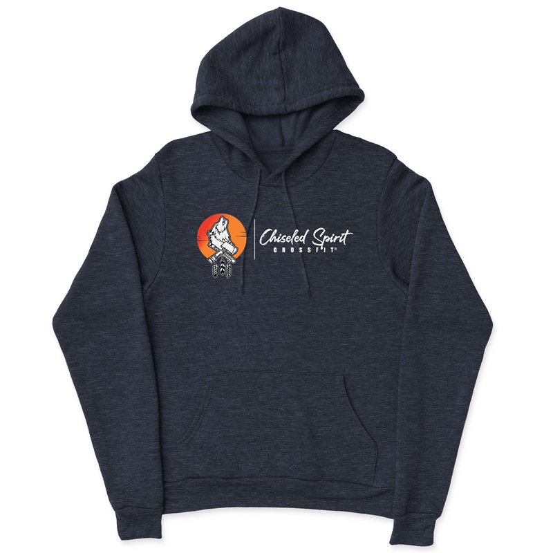 Mens 2X-Large NAVY_HEATHER Hooded T-Shirt