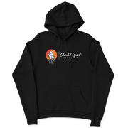 Mens 2X-Large BLACK Hooded T-Shirt