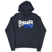 Mens 2X-Large NAVY_HEATHER Hooded T-Shirt