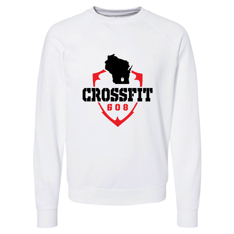 Mens 2X-Large WHITE CrewNeck